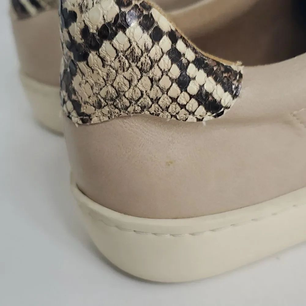 White Raven Impulse Faux Leather Python Sneakers Size 6.5 - Picture 7 of 11